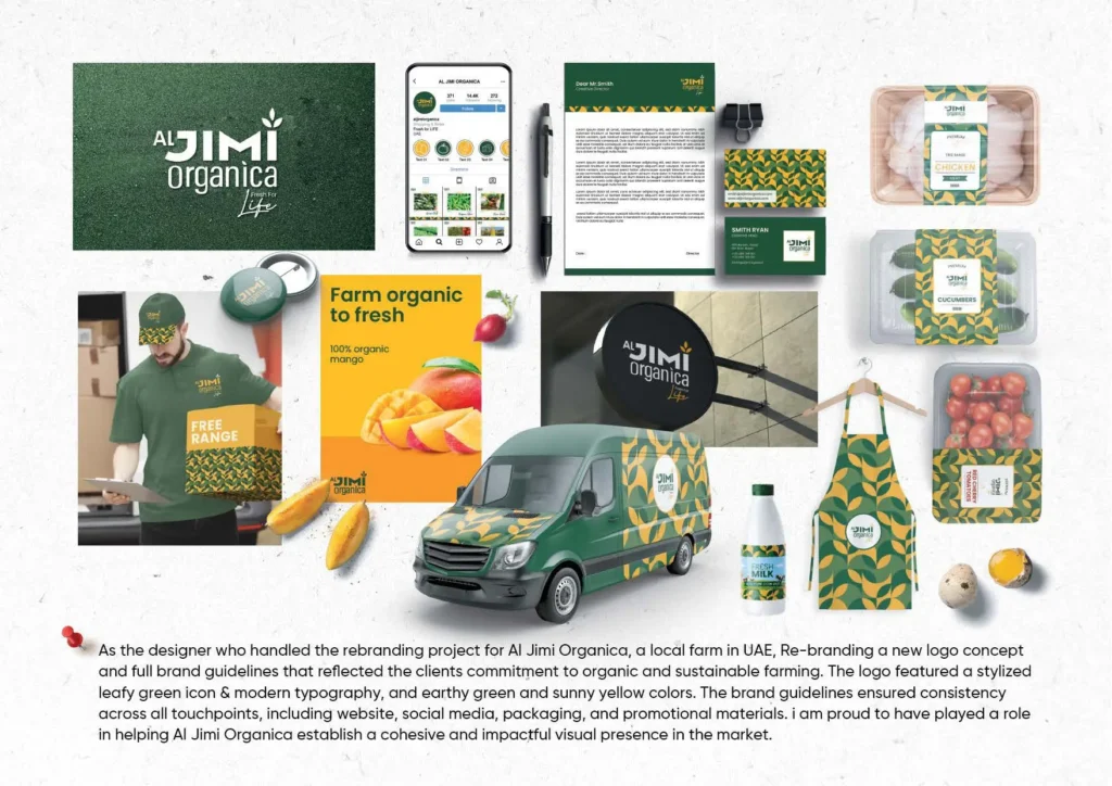 Branding for Al jimmi by freelance graphic designer in dubai