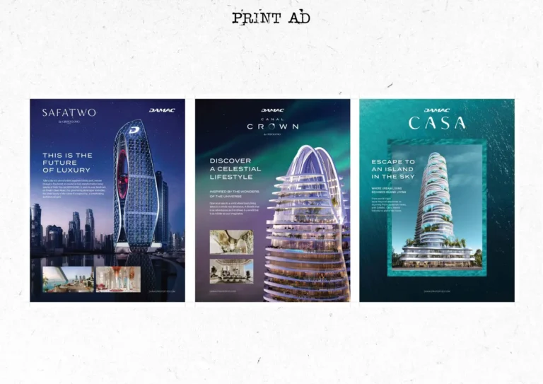 Print Ad design for DAMAC by graphic designer in Dubai